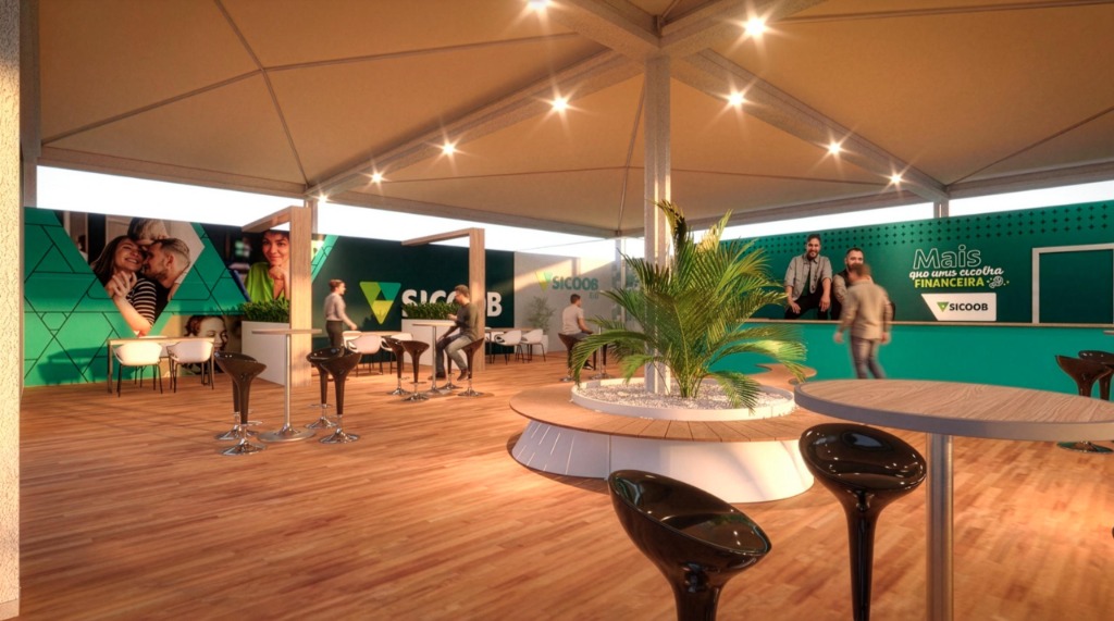 Stand SICOOB - Lounge de Atendimento